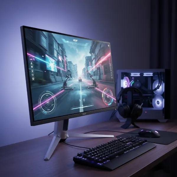 Acer Predator X27 high performance gaming monitor with sleek design and vibrant display.